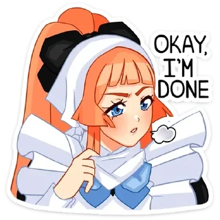 👌 emoji Мей @anime_stickerr Telegram sticker 12 of 46