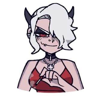 😏 emoji Helltaker (@dasein0) Telegram sticker 16 of 116