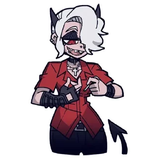 😏 emoji Helltaker (@dasein0) Telegram sticker 17 of 116