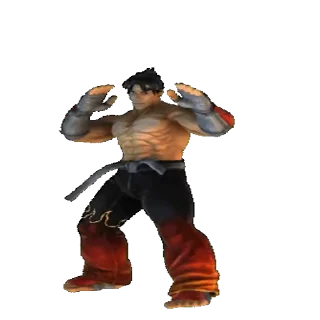 🥲 emoji Jin Kazama @stickerstgrm Telegram sticker 7 of 10