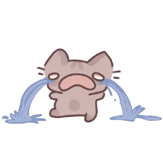 😭 emoji Кот обормот🧐 Telegram sticker 17 of 27