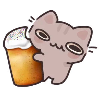 😇 emoji Кот обормот🧐 Telegram sticker 20 of 27