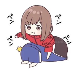 👊 emoji Широ-тян @nyasticks Telegram sticker 16 of 26