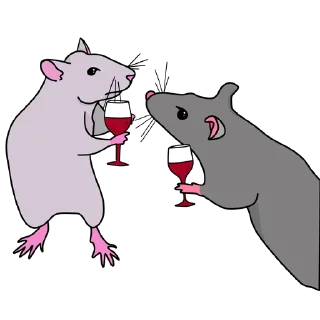 🍷 emoji RATS :: @artkmia Telegram sticker 9 of 53
