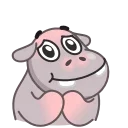 🥺 emoji Hopper the Hippo Telegram sticker 12 of 25