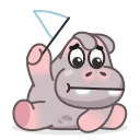 🥺 emoji Hopper the Hippo Telegram sticker 10 of 25