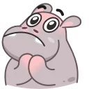 👏 emoji Hopper the Hippo Telegram sticker 20 of 25
