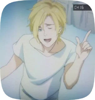 🌟 emoji BANANA FISH Telegram sticker 14 of 110