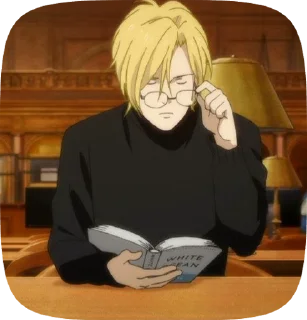 🌟 emoji BANANA FISH Telegram sticker 6 of 110