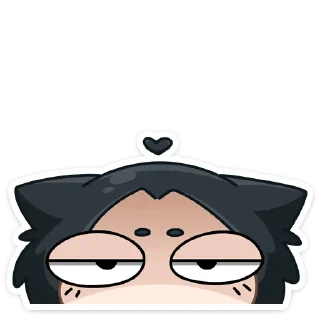 😒 emoji Тёмная Милшу @TgSticker Telegram sticker 19 of 56