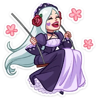 ☺️ emoji Тёмная Леди :: @stickroom Telegram sticker 19 of 48