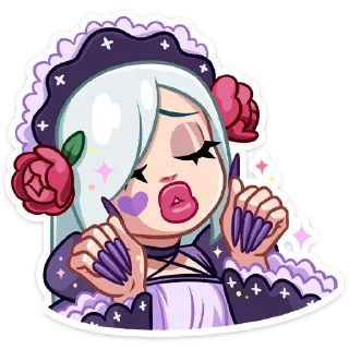 💅 emoji Тёмная Леди :: @stickroom Telegram sticker 15 of 48