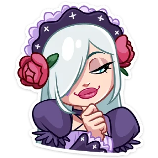 ☺️ emoji Тёмная Леди :: @stickroom Telegram sticker 6 of 48