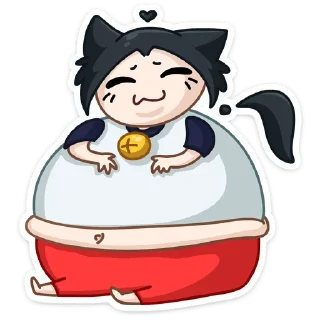 🍔 emoji Тёмная Милшу @TgSticker Telegram sticker 15 of 56