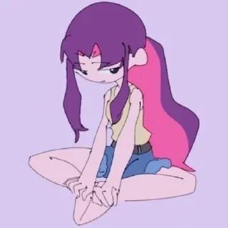 😔 emoji NeonGenesisEvangelion by @stickerhut Telegram sticker 5 of 65