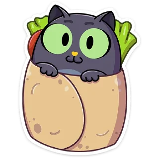 🌯 emoji Это Кот • @TgSticker Telegram sticker 3 of 49