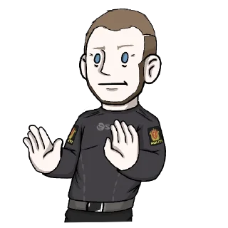 😳 emoji Anders Breivik | by: Gnom SS Telegram sticker 15 of 22