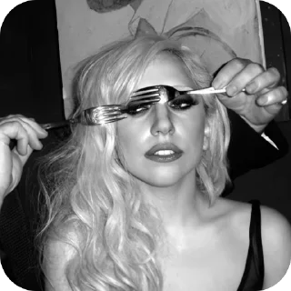 🍴 emoji Lady Gaga Telegram sticker 18 of 60