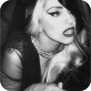 ✒️ emoji Lady Gaga Telegram sticker 5 of 60