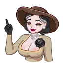 ☝️ emoji Lady Dimitrescu Telegram sticker 13 of 20