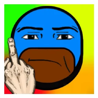 🖕 emoji Даунти - my life be like Telegram sticker 10 of 15