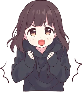 🥳 emoji Kurumi Chan Pt.3 @jp_stickers Telegram sticker 6 of 40