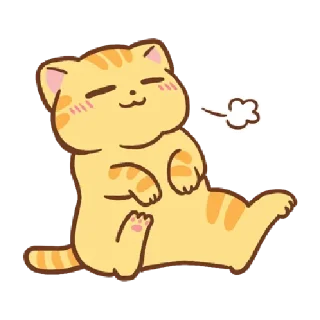 🐱 emoji Orange cat @tgsticker Telegram sticker 20 of 38