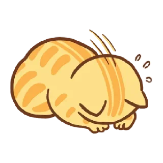 🐱 emoji Orange cat @tgsticker Telegram sticker 24 of 38