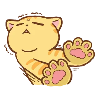 🐱 emoji Orange cat @tgsticker Telegram sticker 10 of 38