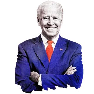 💙 emoji Joe Biden 2020 ∣by @frodobagginsss Telegram sticker 6 of 15