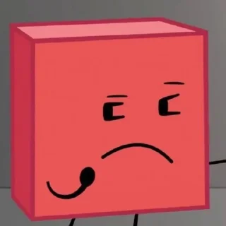 🟥 emoji BLOCKY BFDI (and blockyXwoodie :: @millysour Telegram sticker 14 of 25