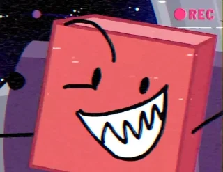 🟥 emoji BLOCKY BFDI (and blockyXwoodie :: @millysour Telegram sticker 7 of 25