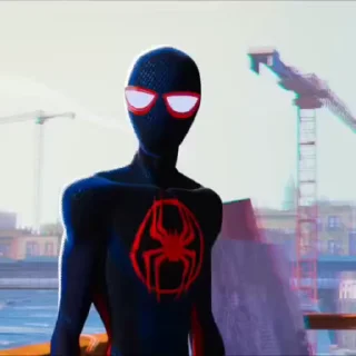 Sticker from spiderman.