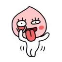 😜 emoji Peach🍑by @mlOobot Telegram sticker 11 of 104