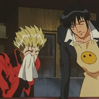 😢 emoji Trigun Telegram sticker 5 of 46