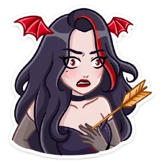 😳 emoji Лилит :: @stickroom Telegram sticker 8 of 48