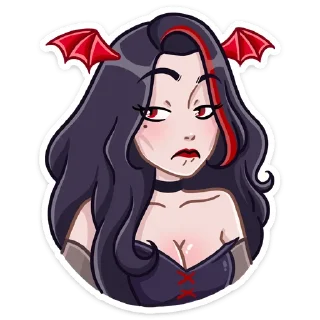 🤨 emoji Лилит :: @stickroom Telegram sticker 17 of 48