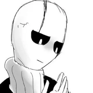 😶 emoji Gaster Telegram sticker 21 of 31