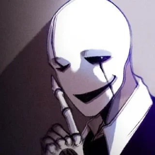 🤫 emoji Gaster Telegram sticker 9 of 31