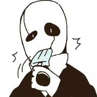 🍦 emoji Gaster Telegram sticker 15 of 31