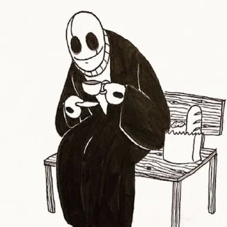 ☕ emoji Gaster Telegram sticker 19 of 31