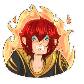 😡 emoji ☆Тлеем Вместе☆ @Vasya_Okami t.me/vasyaokami_art Telegram sticker 2 of 16