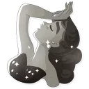 😩 emoji Audrey Glamour Telegram sticker 12 of 20