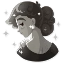 💖 emoji Audrey Glamour Telegram sticker 9 of 20