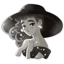 ☺️ emoji Audrey Glamour Telegram sticker 8 of 20