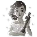 🌟 emoji Audrey Glamour Telegram sticker 11 of 20