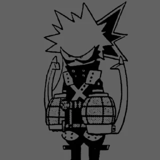 💥 emoji Bakugou💥. Telegram sticker 8 of 111