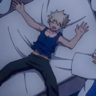 😴 emoji Bakugou🔥 Telegram sticker 11 of 42