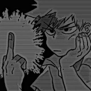 💥 emoji Bakugou💥. Telegram sticker 15 of 111