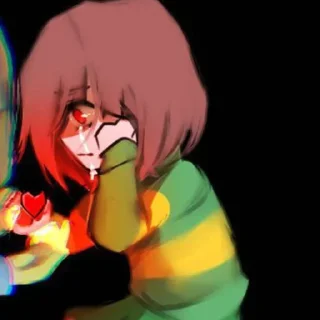 😢 emoji chara : : @stickers_undertale Telegram sticker 14 of 120